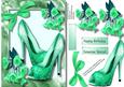 Lovely Green Shoes and Bell Flowers 