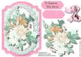 Lovely Pink Bracket with Soft Roses 