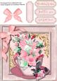 Lovely Shabby Chis Pink Fressias in a Cup 