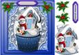 Lovely Snowman on a Cupcake