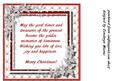 Lovely Christmas Incert with Verse