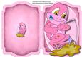 Print, Cut, and Fold , Pink Frog Fishing 