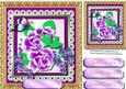 Lovely Lilac Flowers on Lace
