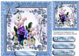 Beautiful Flowers and Butterfly's Blue
