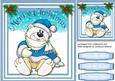 Cute Pola Bear in Blue 