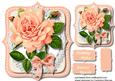 Stunning Roseon a Stitched Mat