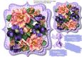 Beautiful Summer Flowers on a Lilac Bracket