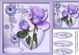 Lovely Rose on a Lilac Frame