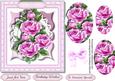 Lovely Cerise Roses in a Kadaire Frame , Pyramid 