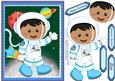 Lovely Ethnic Space Cadet Birthday Boy 