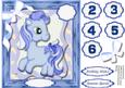 My Little Pony in Blue , Age Card.