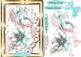 Beautiful Aqua and Pink Hellibore