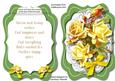Lovely Tent Card with Verse ,and Yellow Roses