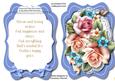 Lovely Tent Card with Verse ,and Summer Roses