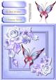 Beautiful Lilac Rose and Butterfly