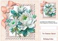 Lovely Roses on Apricot Script Frame with Cuteout Lace