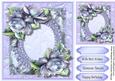 Lilac Roses on a Pearl Framre