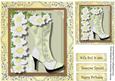 Lovely Cream Boots and White Flowers