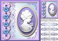 Lovely Lilac Cameo with Pearls
