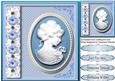 Lovely Blue Cameo with Pearls