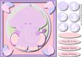 Lovely Lilac and Pink Ellie Birthdat Card