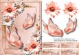 A5 Peach Meadow Floers and Butterfly's