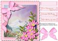 Mountain Flowers on a Scalloped Frame