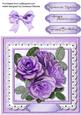 Stunning Lilac Roses on Lace