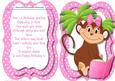 Tent Card with Verse, Monkey's Learning Lesson 