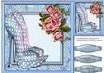 Lovely Polka Dot Shoes and Pink Roses