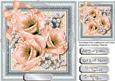 Stunning Peach Blosssom in a Silver Frame
