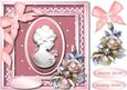 Stunning Cameo with Pink Porcelone Roses