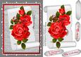 Beautiful Scroll with Red Roses 