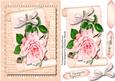 Lovely Pink Rose on a Scroll