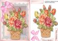 A5 Lovely Basket of Mixed Roses 