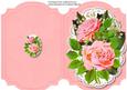 Print, Cut, and Fold, Pink Roses on Lace