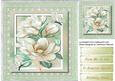 Lovely Soft Cream Magnolias on Lace 