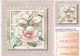 Lovely Soft Pink Magnolias on Lace