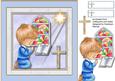 Lovely Boys Baptisaum or Comfirmation Card