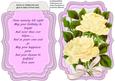 Tent Card with Verse and Cream Roses