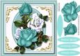 Llovely Aqua and White Roses 3