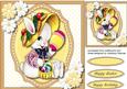 Daisy Rabbit with Her Easter Eggs