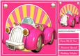 Lovely Toon Car in Hot Pink