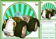 Lovely Toon Card Flower Power