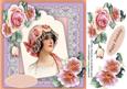 Lovely Vintage Lady in a Pink Hat