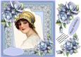 Lovcely Vintage Lady in Blue