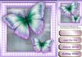 Stunning Butterfly's in Lilac and Aqua