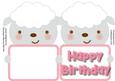 Print, Cut, and Fold, Little Lamb's Birthday