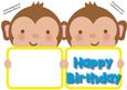 Print, Cut, and Fold, Monkey's Birthday