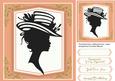 Lovely Sillhouete Lady with Peach Mat